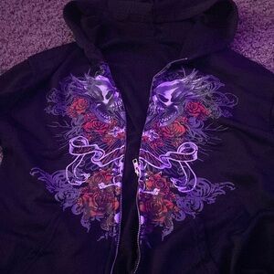 NWOT skull hoodie